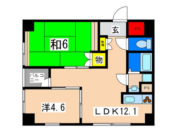 ナヴィール北久里浜の物件間取画像